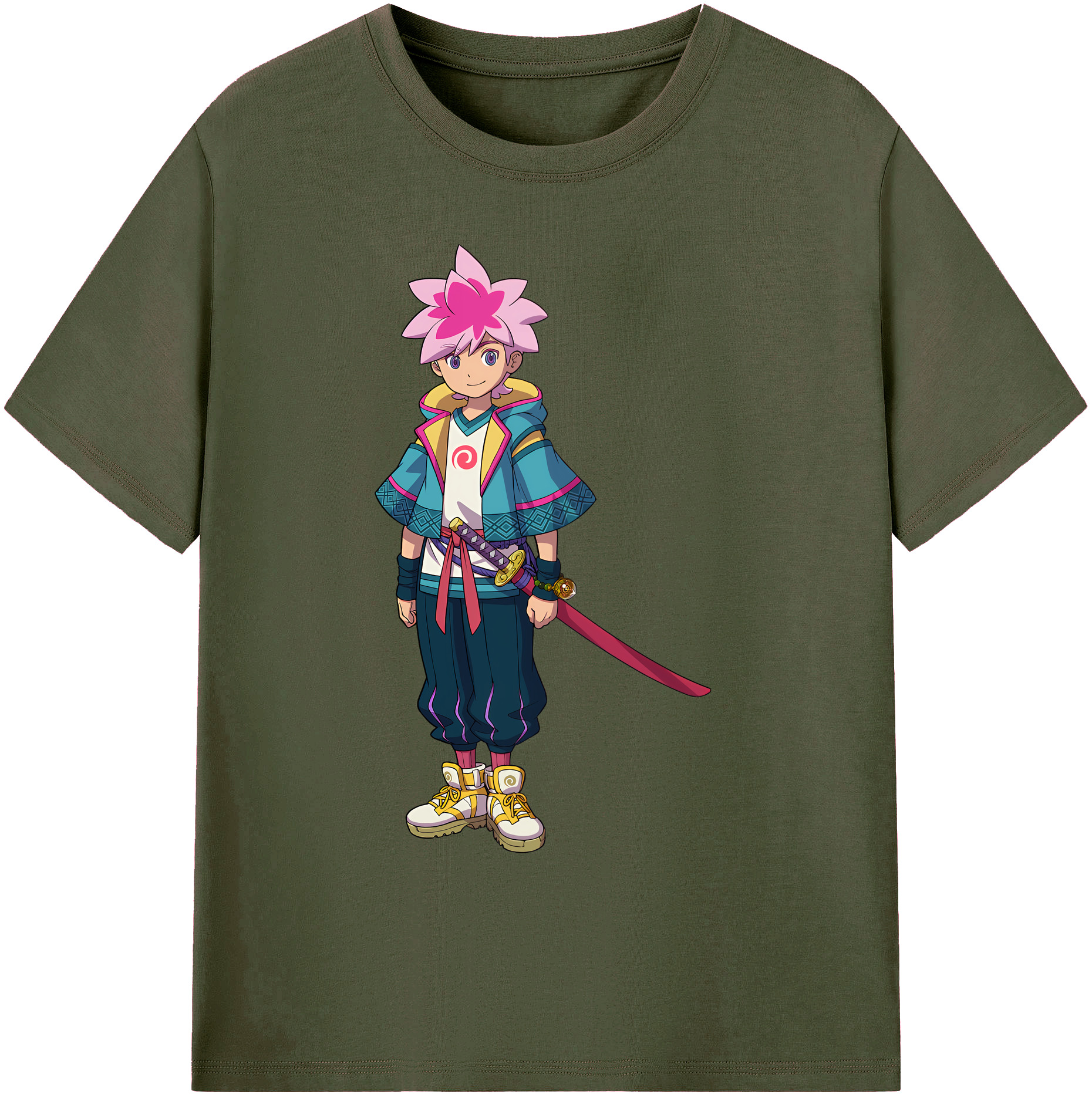 （画像用） 妖怪ウォッチ Yo-kai Watch 綿100％ メンズ半袖Tシャツ｜肌触りやわらか＆通気性